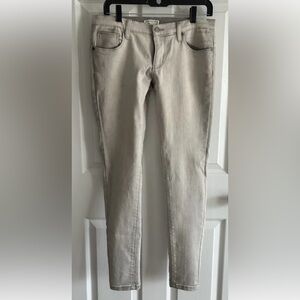 Revamped Denim Juniors  Long Pants Slim Fit Cotton Blend Beige Size11 Stretch